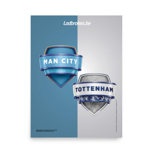 Man City vs Tottenham - 18 x 24