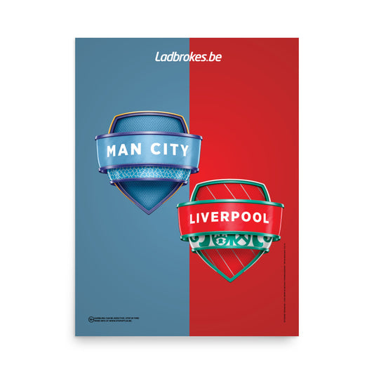 Man City vs Liverpool - 18 x 24