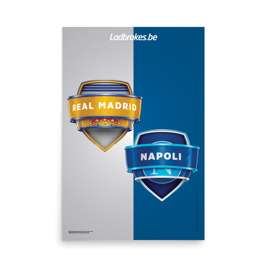 Real Madrid vs Napoli - 24 x 36