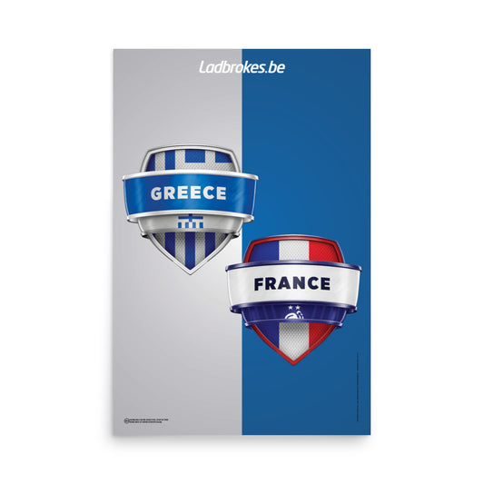 Greece vs France - 24 x 36
