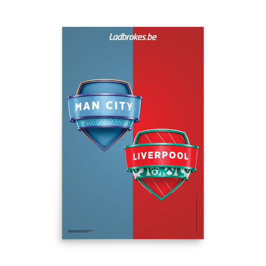 Man City vs Liverpool - 24 x 36