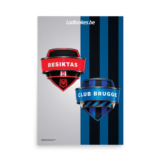 Besiktas vs Club Brugge - 24 x 36