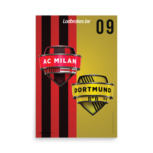 AC Milan vs Dortmund - 24 x 36