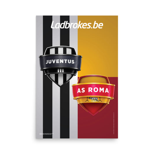 Juventus vs Roma - 24x36